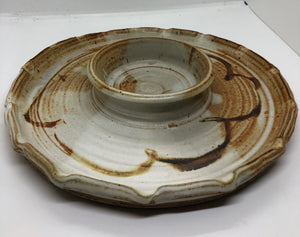 Stoneware Chip and Dip Platter