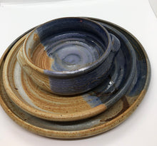 Load image into Gallery viewer, Stoneware Dinnerware Setting: Bowl, Salad Plate, Dinner Plate